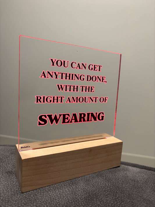 Motivational Quote - LED Acrylic