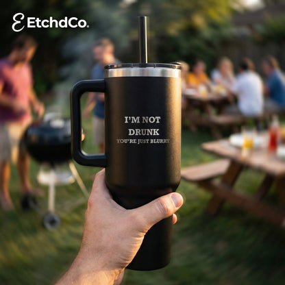 Bar Essentials Bundle - Coasters, Tumbler & LED Sign